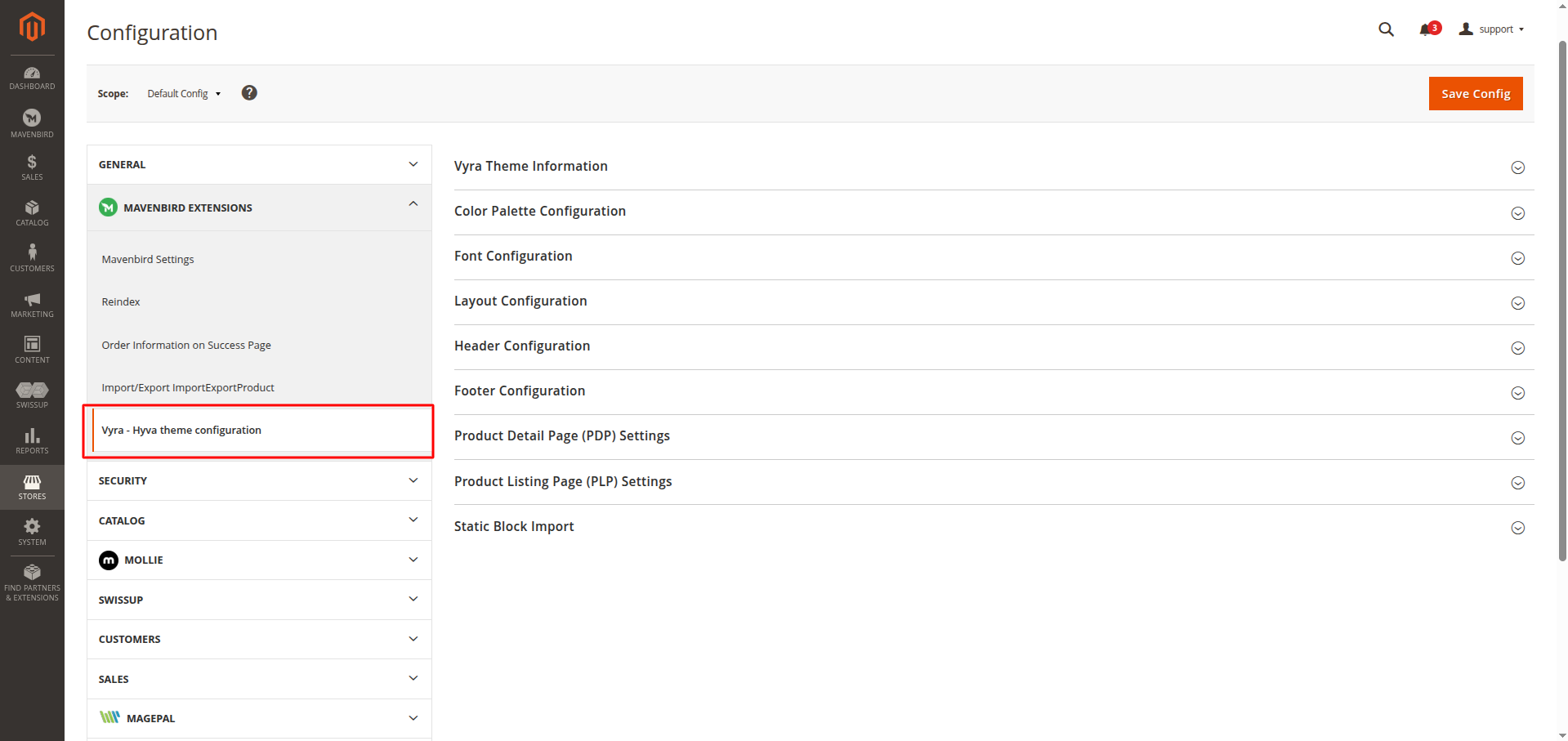 Theme Configuration