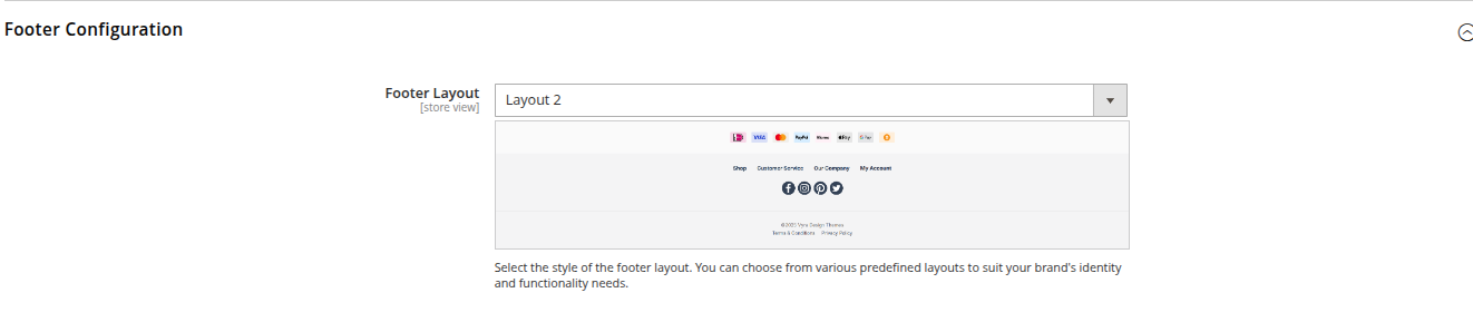 Footer Configuration