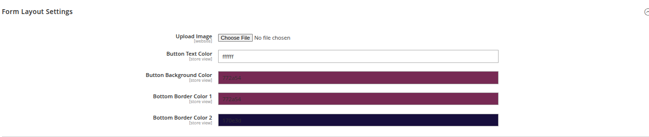 Country Flag Settings Screenshot