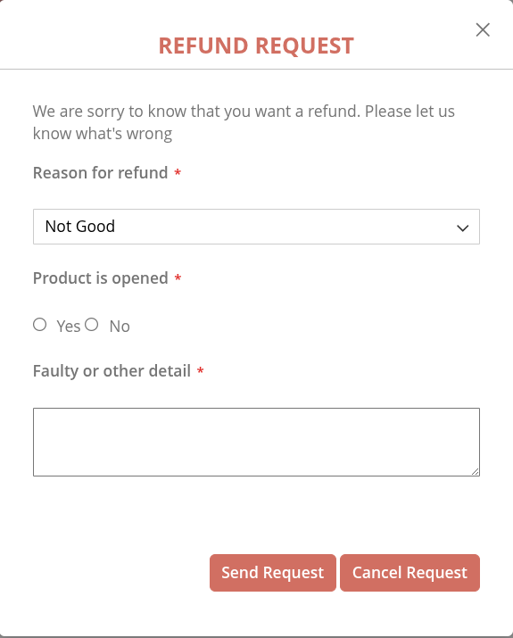 Refund Request By Customer Configuration