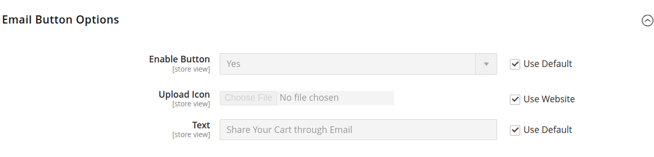 Share Cart Configuration