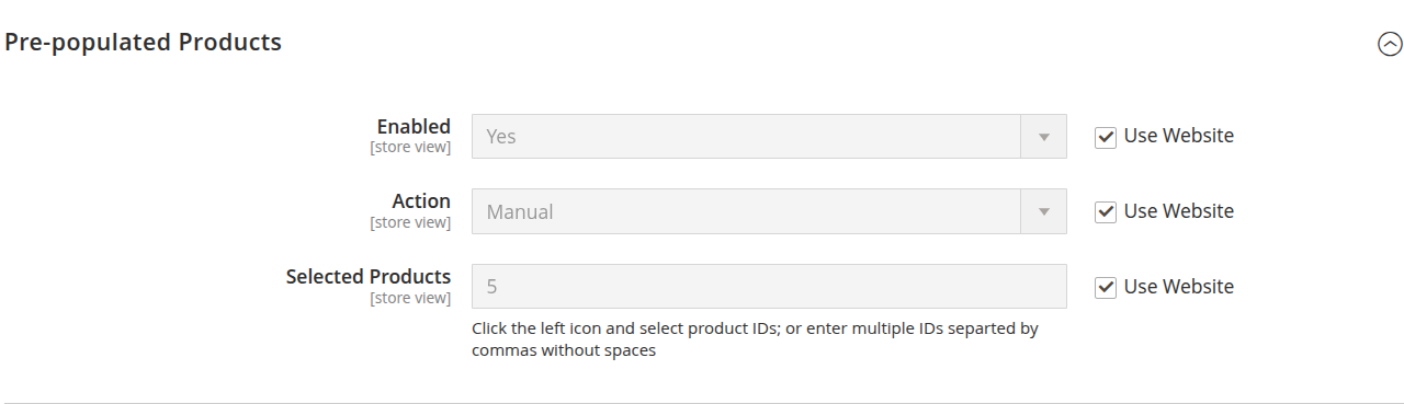 Wholesale Fast Order Configuration