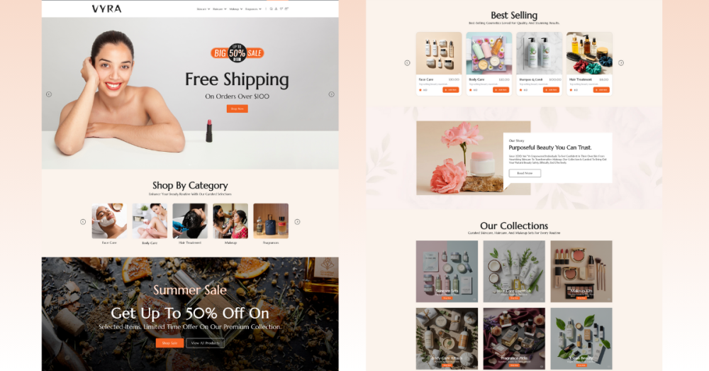 Vyra Cosmetics Theme