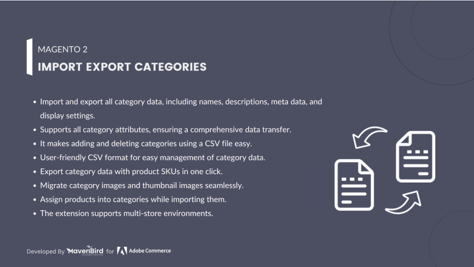Import Export Categories
