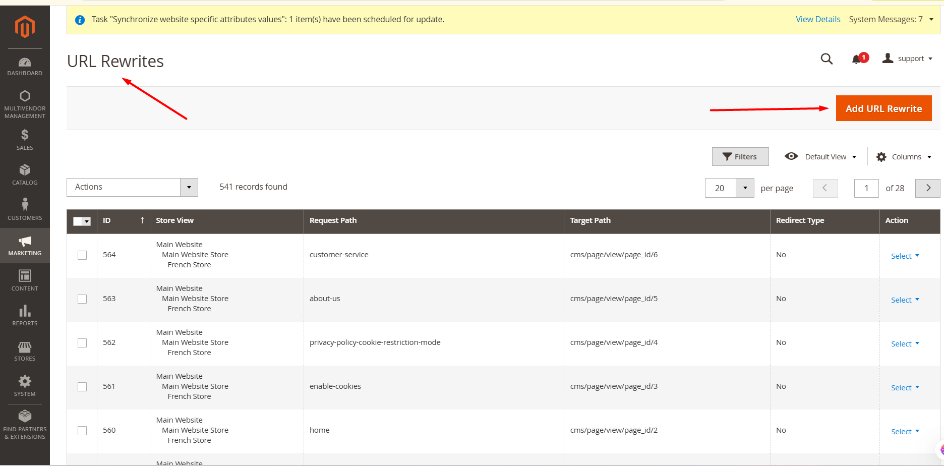 Magento 2 URL Rewrites