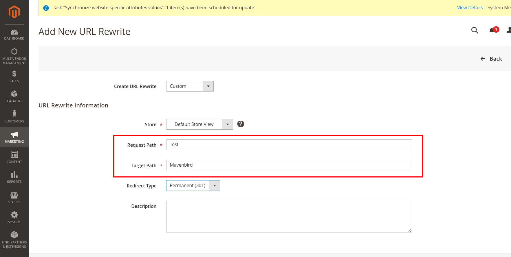 URL Rewrite Configuration