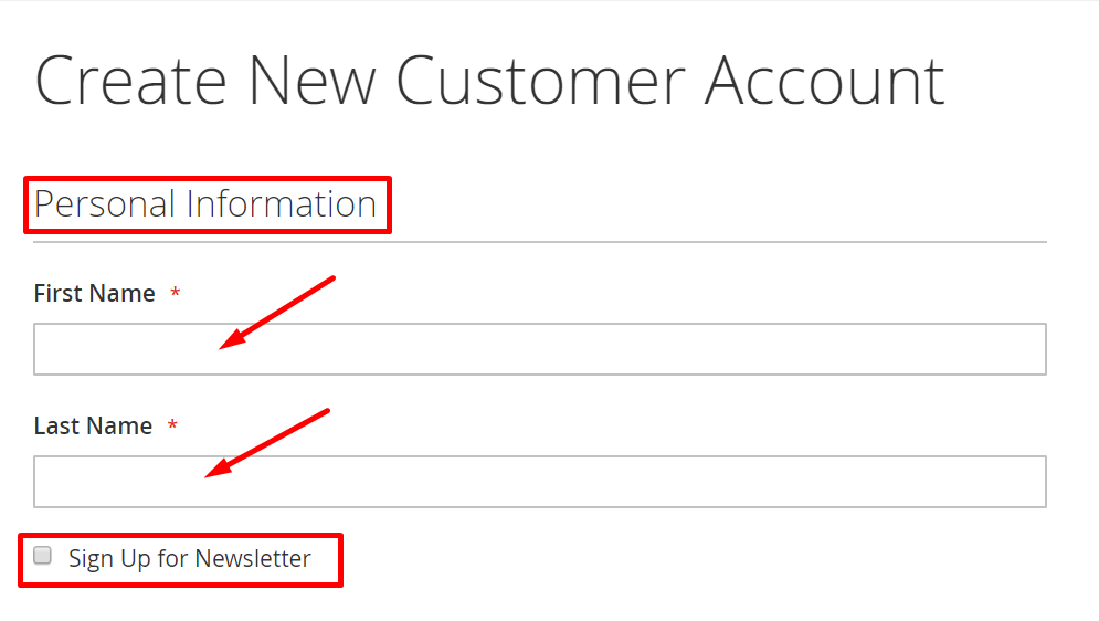 Enter Your Personal Information