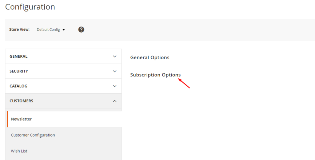 Configure Newsletter