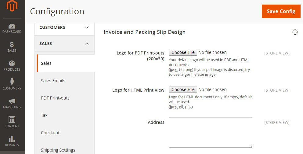 setup invoices