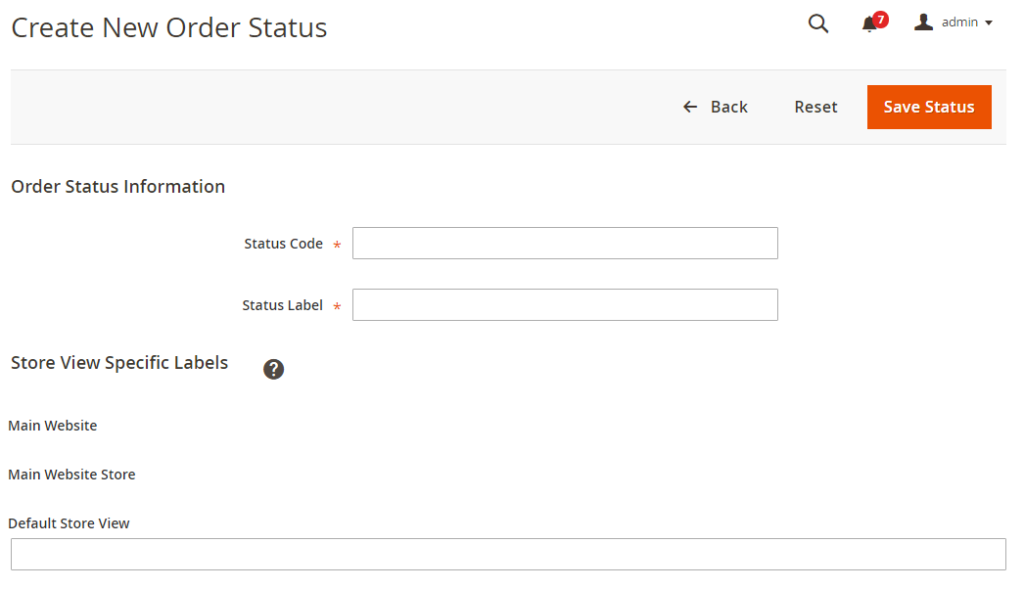 Create Custom Order Status