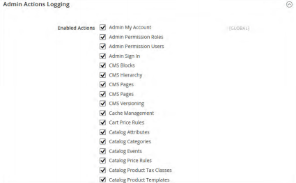 Admin Action Logging