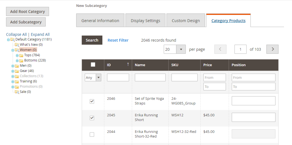 Category Products