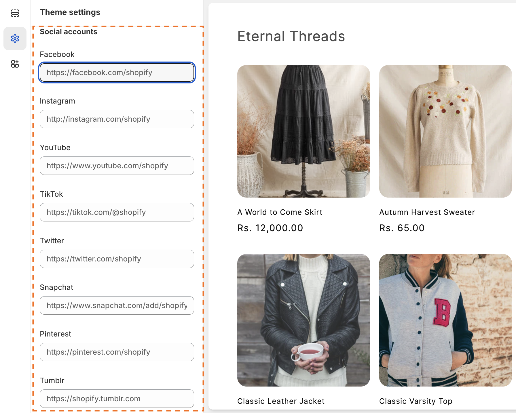 Add-social-media-links-to-Shopify