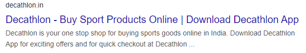 Decathlon-Homepage