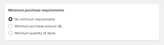 Minimum-Purchase-Requirement