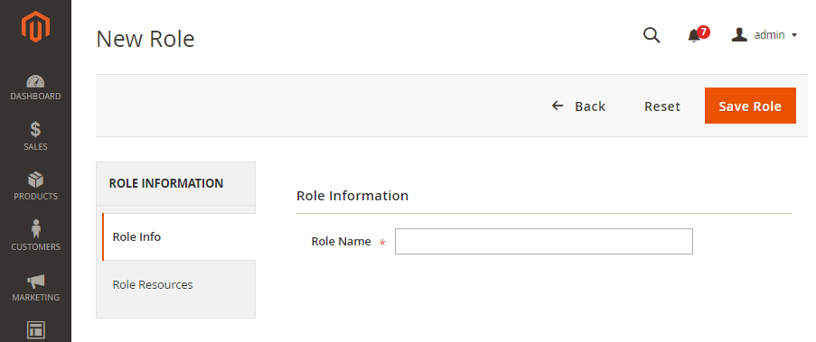 Role Information
