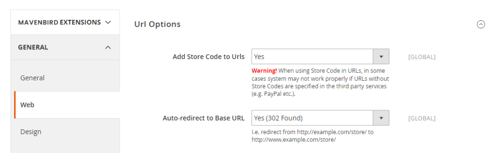 URL Without Storecode