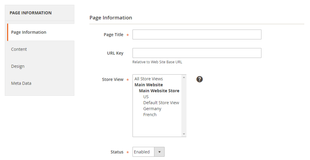 Page Information