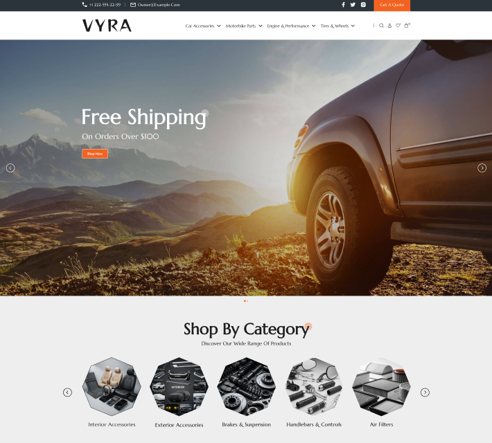 Auto Parts Shop - Vyra
