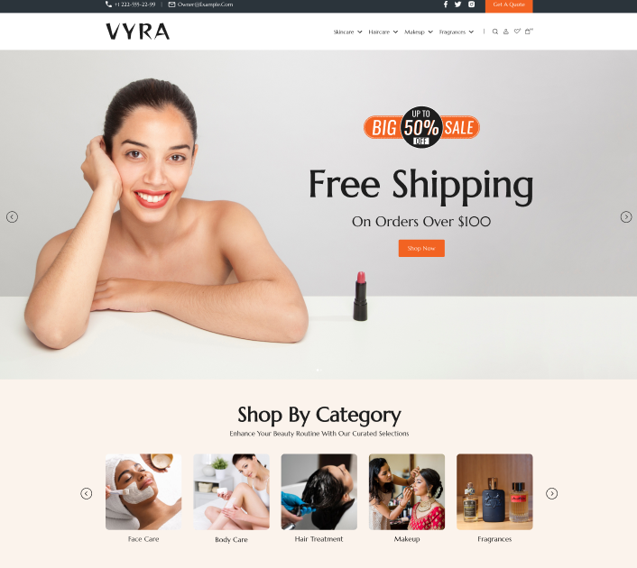 Cosmetics Shop - Vyra