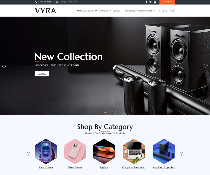 Electronics Shop - Vyra