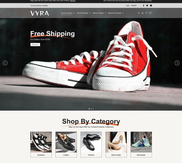 Footwear Shop - Vyra