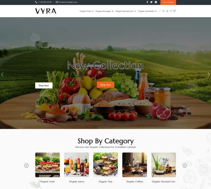 Organic Shop - Vyra